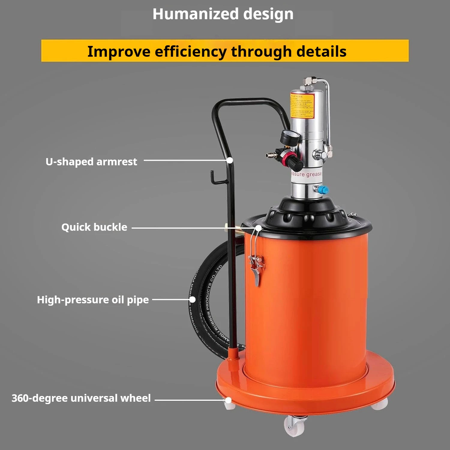 12L/20L/35L/40L High Pressure Pneumatic Butter Machine Oil Injector Filling Machine Fully Automatic Grease Barrel Grease Gun