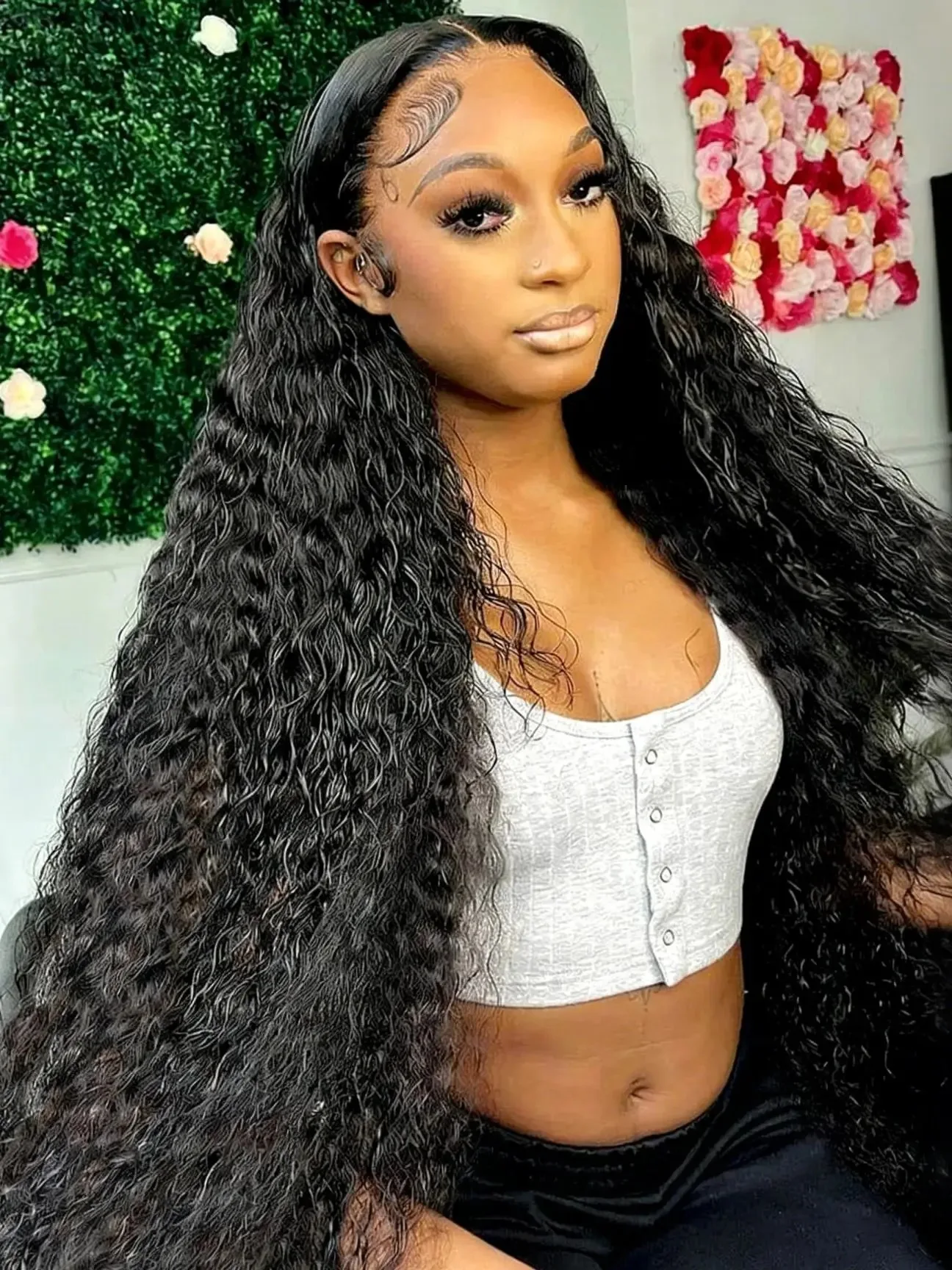 

High Density 250% 40 42 Inch Deep Wave 13x6 HD Lace Front Human Hair Wig Loose Water Wave Curly 13x4 Lace Frontal Wig Human Hair