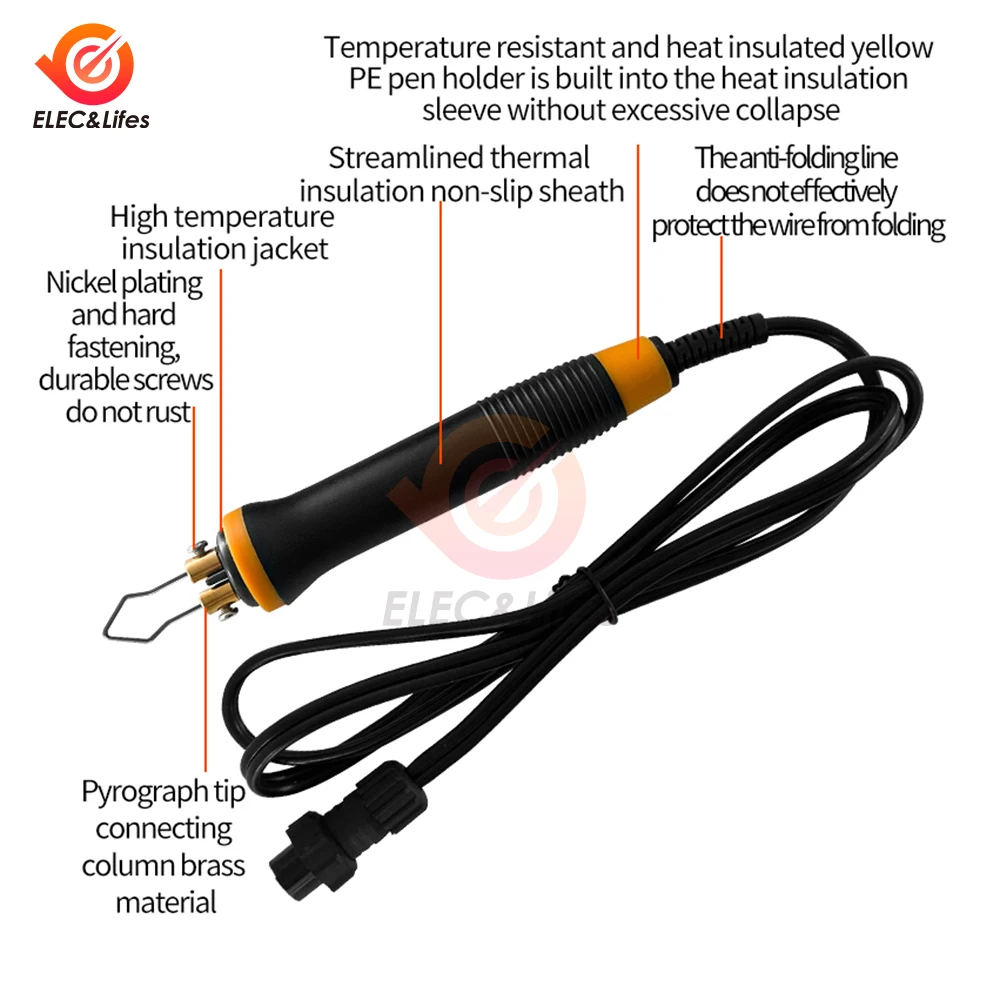 100W Woodburner Wood Burning Tool Kit Adjustable 300-700℃ Woodburning Pyrography Pen Machine Set Electric Soldering Iron