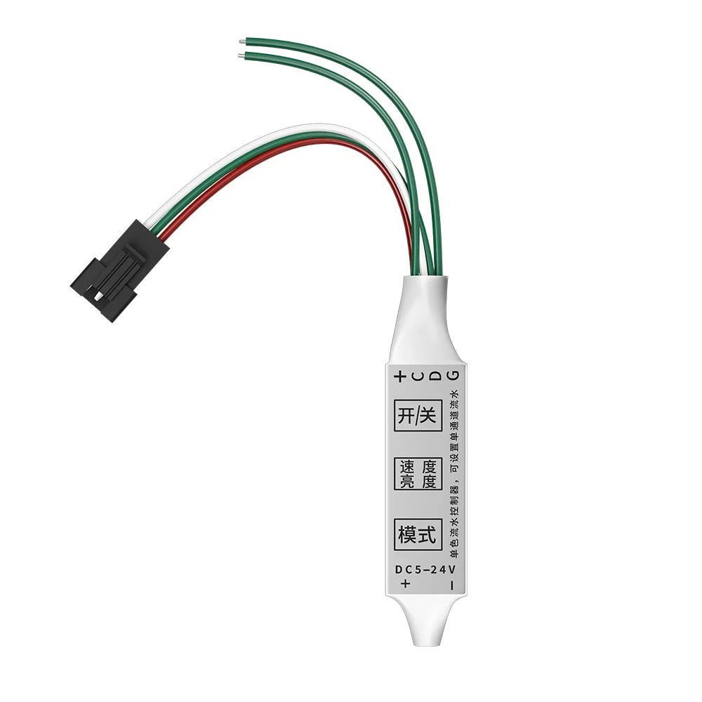 mini controlador de led de cor unica teclas ws2811 painel de interruptor sem fio de agua corrente dimmers cob 2835 5050 luz de tira led dc5v24v 01