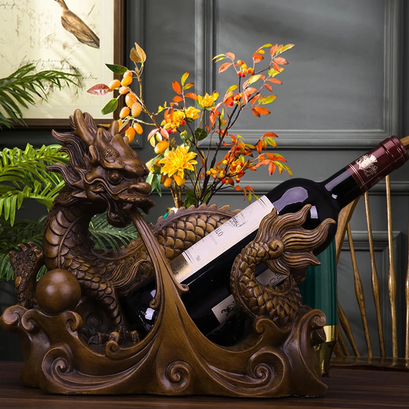 

Creative Dragon Statue Wine Rack Decoration Home TV Cabinet Wine Cabinet Decoration Decoration housewarming Gift