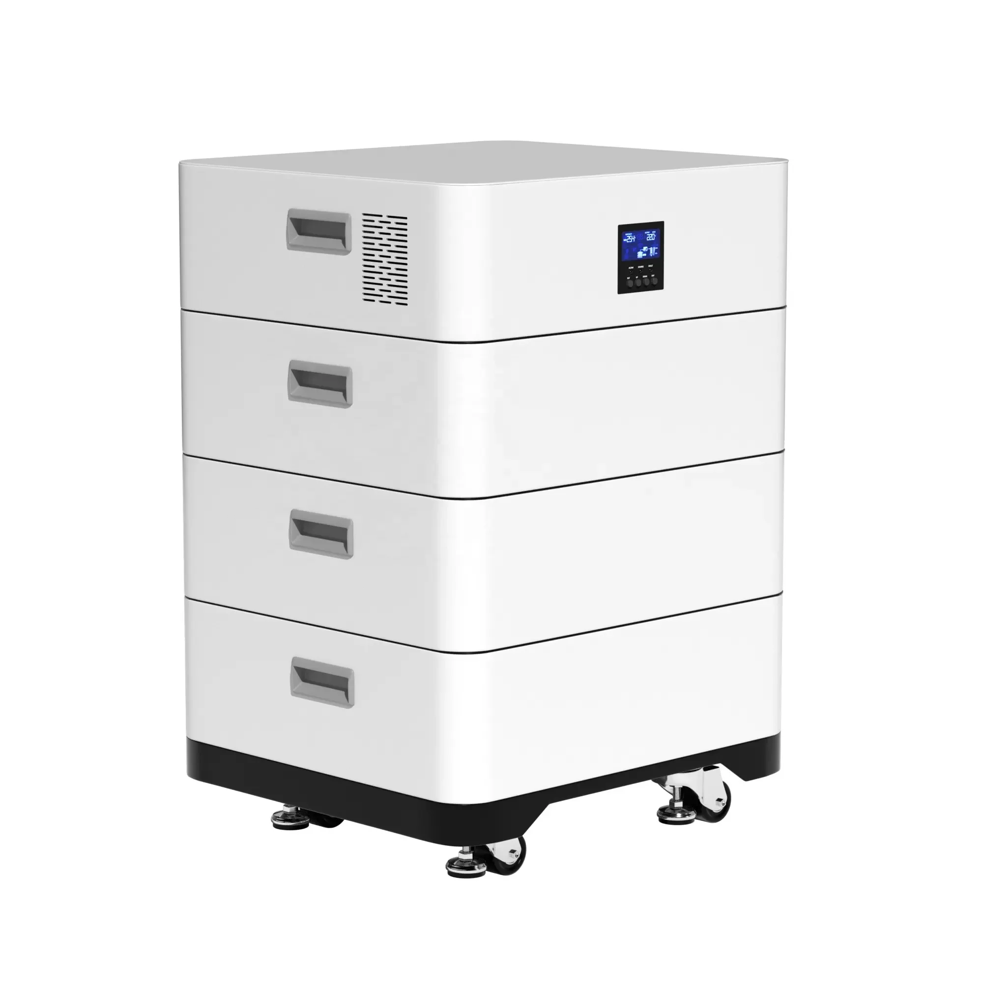 20KWH 25KWH Solar Charging Lifepo4 Battery 400ah 500ah Rechargeable Lithium Energy Storage with Stacked off Grid Hybrid Inverter