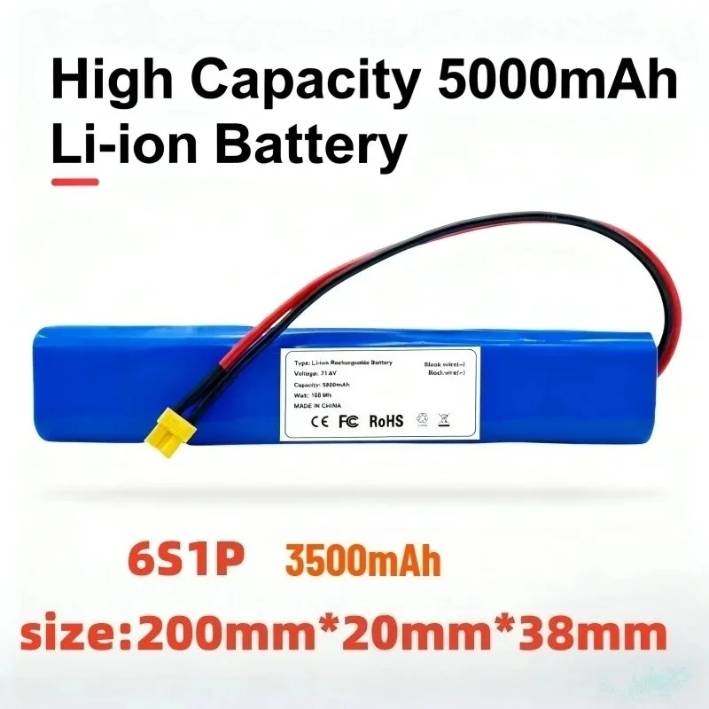 6S1P 21.6V 3500mAh Ultra Large Capacity Battery Pack, Rechargeable Li-ion for High Power Consumption Electronics and Tools