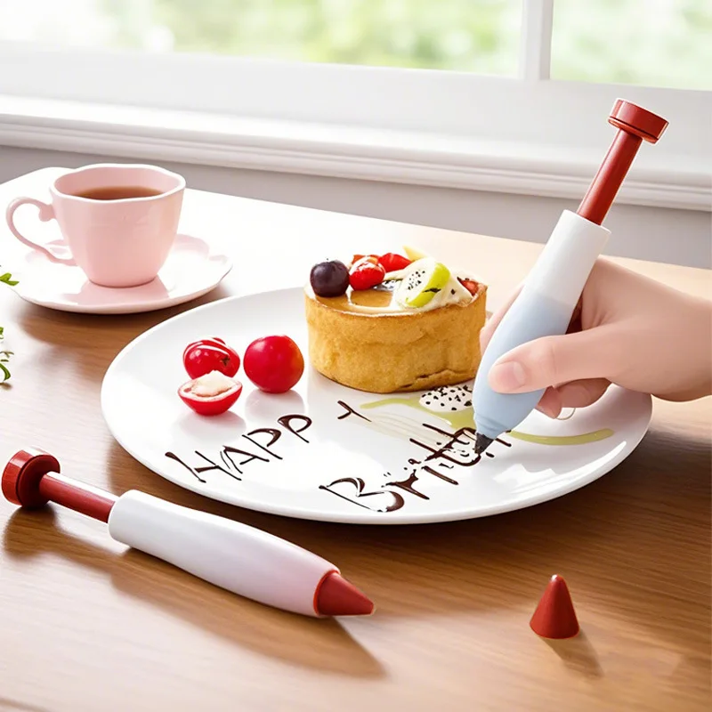 Baking Tool Cake Decorating Pen Squeeze Tube Writing Pen for Jam Chocolate Cream Drawing Line Pastry Decorating