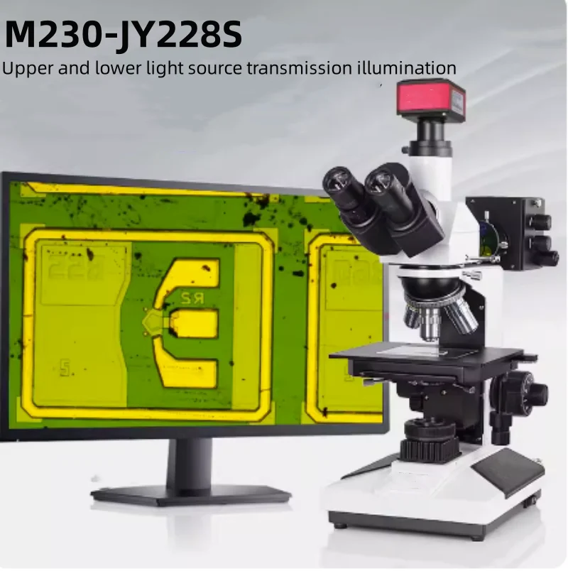 

Three eye high-definition and high-power metallographic microscope digital display screen professional electronic testing