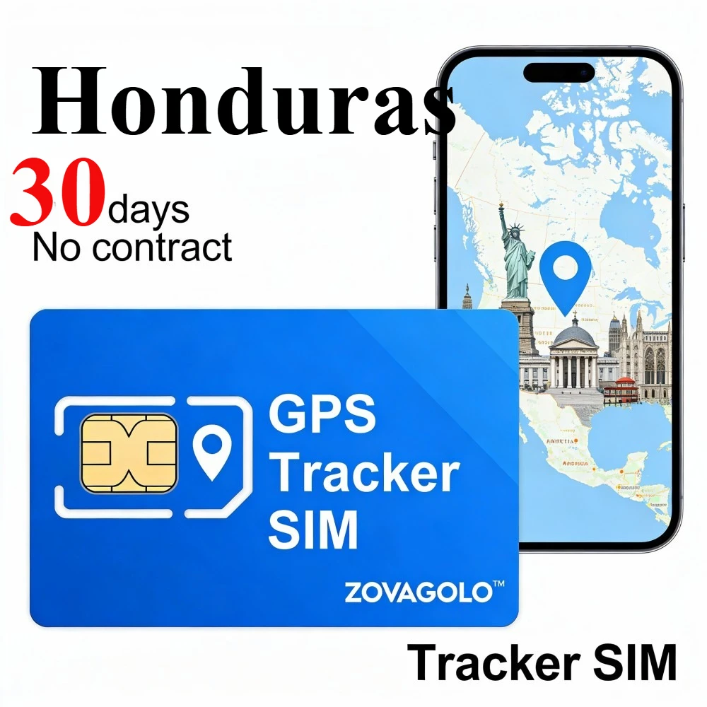 Prepaid M2M SIM Card Honduras 4G GPS Tracking Device 30 Days 30MB No Contract