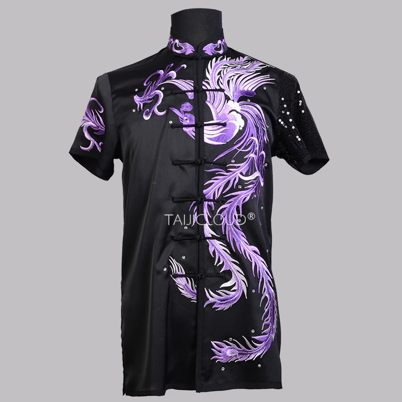 زي الووشو المطرز بتصميم جديد من Dragon Phoenix - زي مسابقة الترتر القابل للتخصيص لأداء القبضة الطويلة والشباب #5