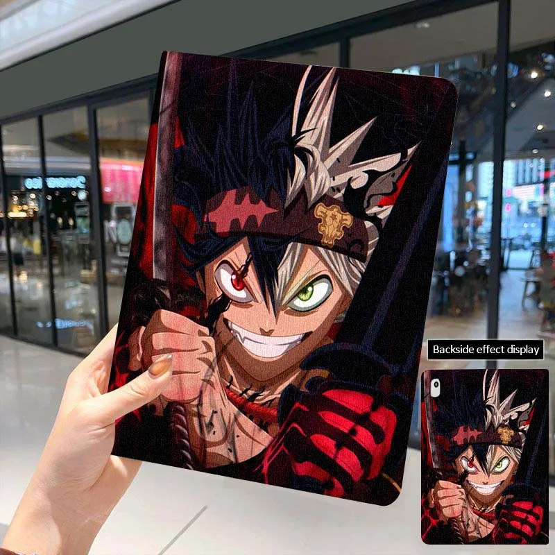 أسود البرسيم الفن أنيمي لباد برو الهواء Mini 1 2 3 4 5 6 7 7 8th 9th 10th 11th 10.2 9.7 10.5 10.9 11 12.9 حافظة كمبيوتر لوحي #6