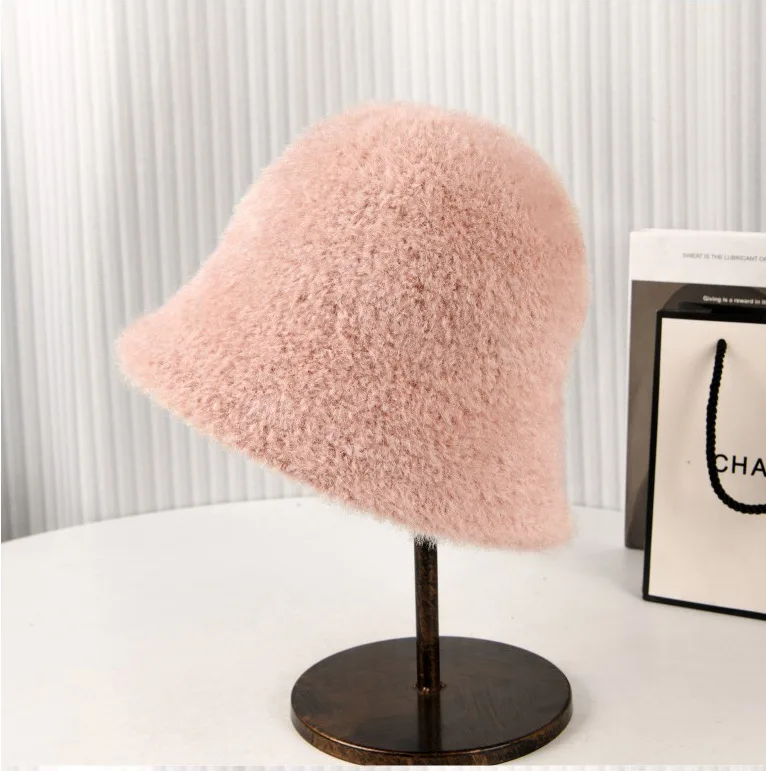 جديد الخريف الشتاء صياد قبعة للنساء بلون تنوعا رقيق الدافئة حوض قبعة موضة أنيقة أفخم قبعة بحافة في الهواء الطلق