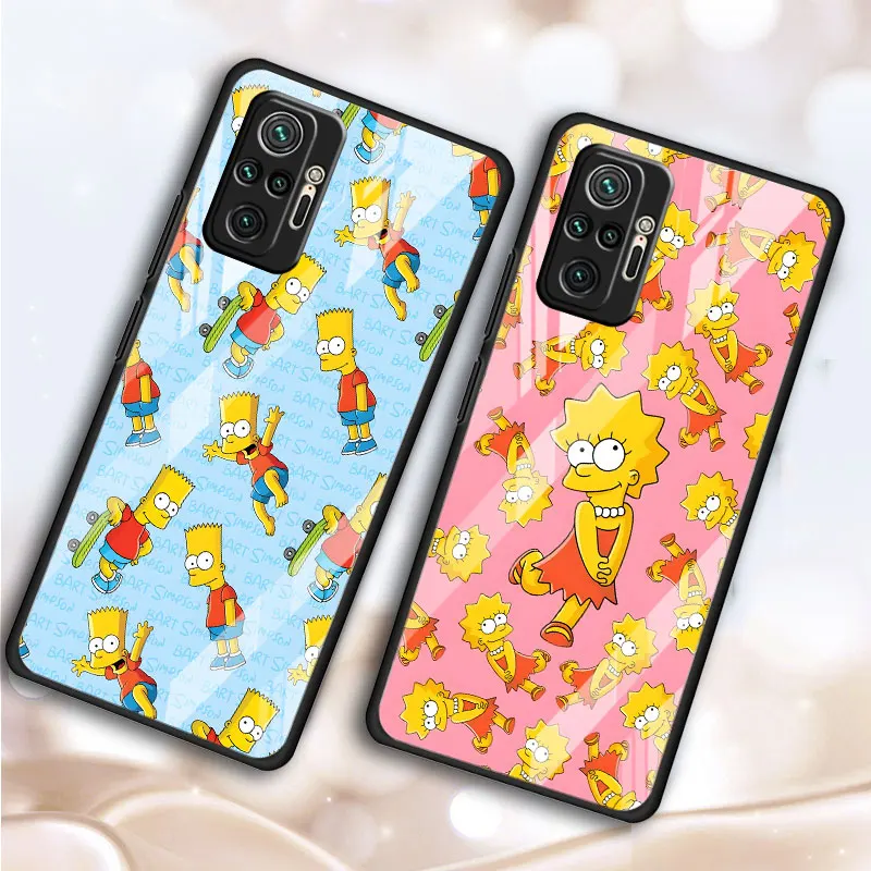 Phone Case for Xiaomi Redmi A7 A5 15 14C 13 14R 15C 12C 12 10X 10 9i 10C 9T 9A The Simpsons Collage Duff Tempered Glass Cover - view 2