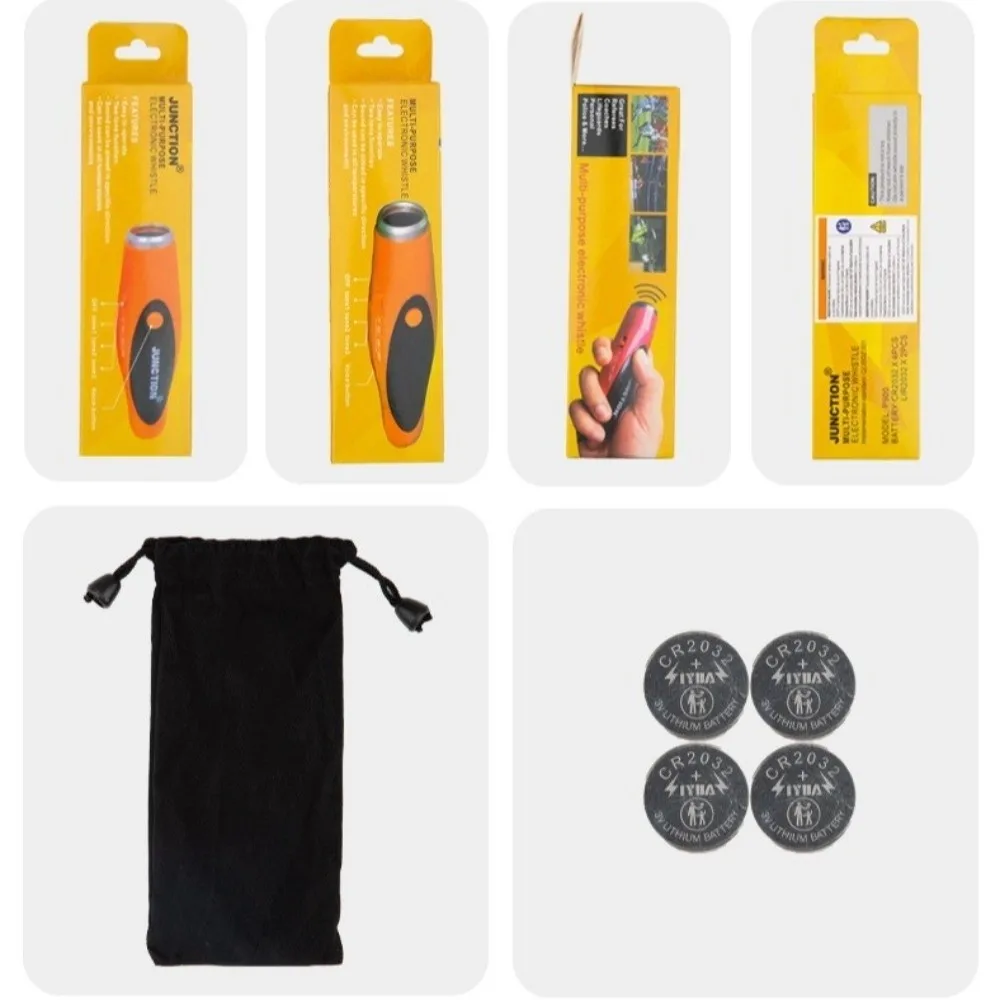 New 3 Tones Electronic Whistle 125dB High Decibel Training Whistle Loud Referee Whistle Outdoor