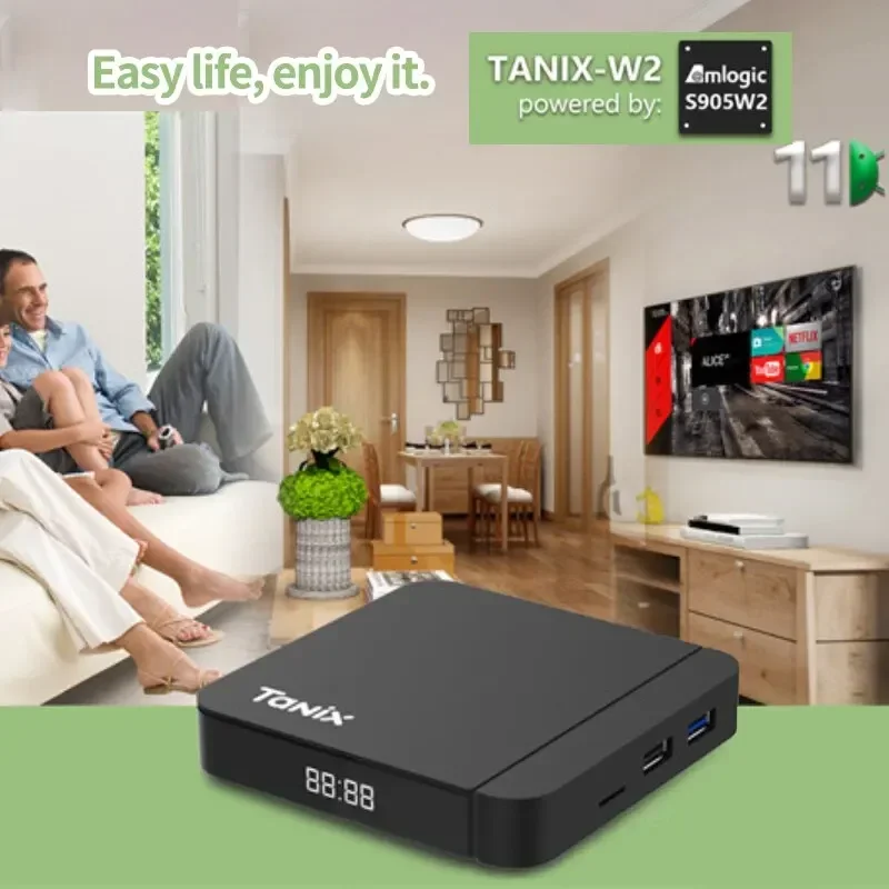 Tanix W2 Smart TV Box Hdmi Interface Highdefinition TV Settop Box