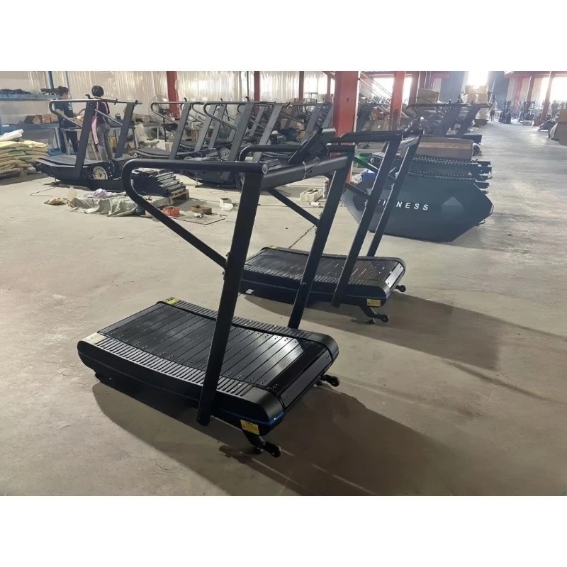 Home Air Runner Non-motorized Unpowered Treadmill Commercial Running Indoor Gym Fitness Machine Manual Curved Treadmill Sports