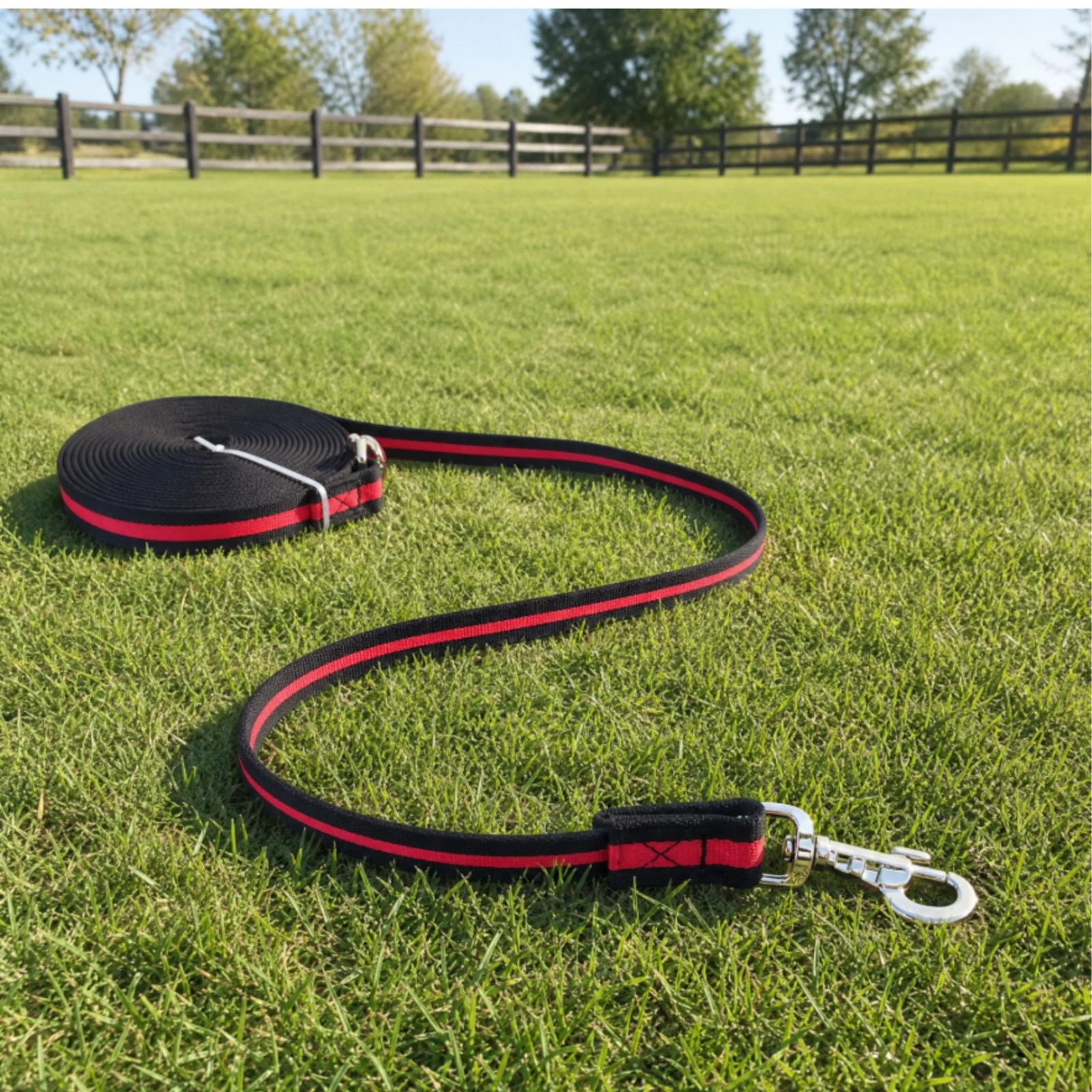 Horse Lunging and Training Line Long-Lasting 8m Horse Lunging Line Comfortable Grip Fray Resistant for Equestrians