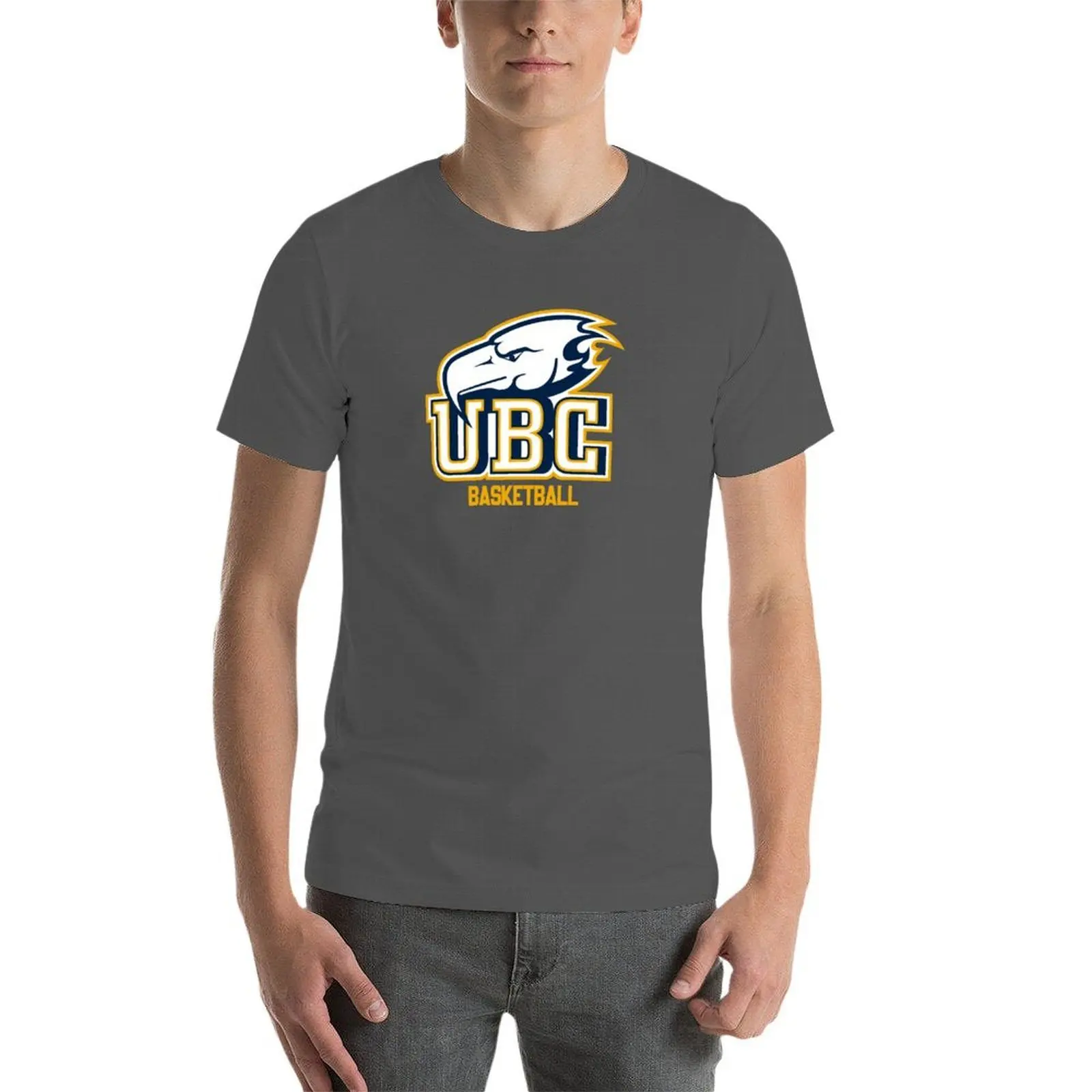 UBC Thunderbirds كرة السلة تي شيرت أساسي تي شيرت رجل تي شيرت للرجال عادية تي شيرت
