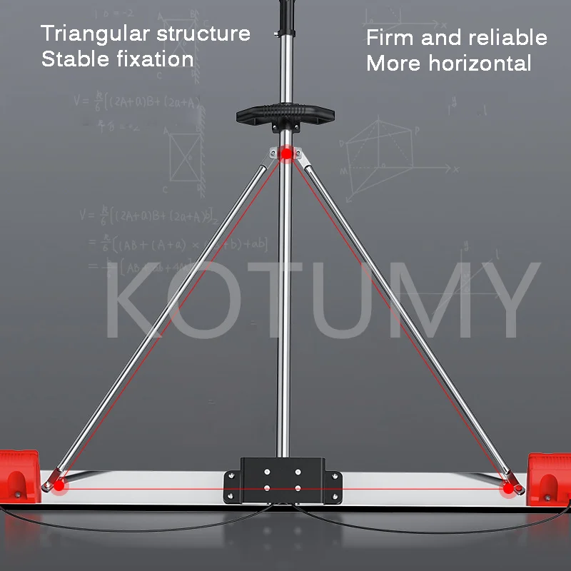 Electric Concrete Polisher level Floor Vibration Ruler Mortar Vibrator Screed Concrete Leveling Machine 48V 1m-2m