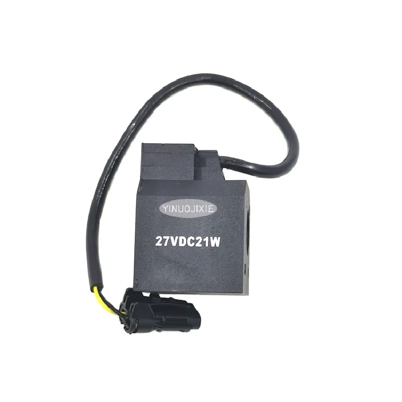 New and applicable  For Hyundai R210-5 pilot proportional square electromagnetic valve coil 12V 24V excavator accessories