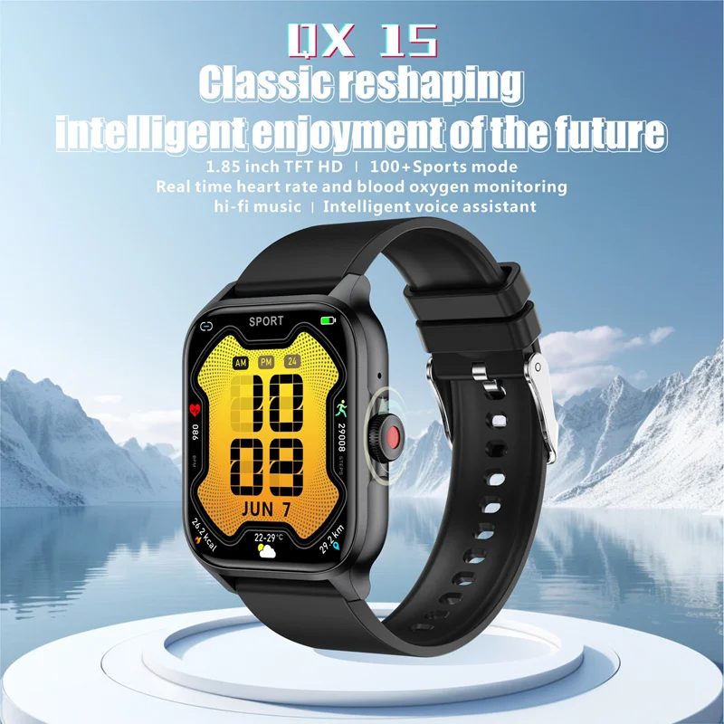 QX15 Smart Watch Men & Women Full Touch Screen Sport Fitness Watch Man Waterproof Bluetooth For Ios Android Smartwatch