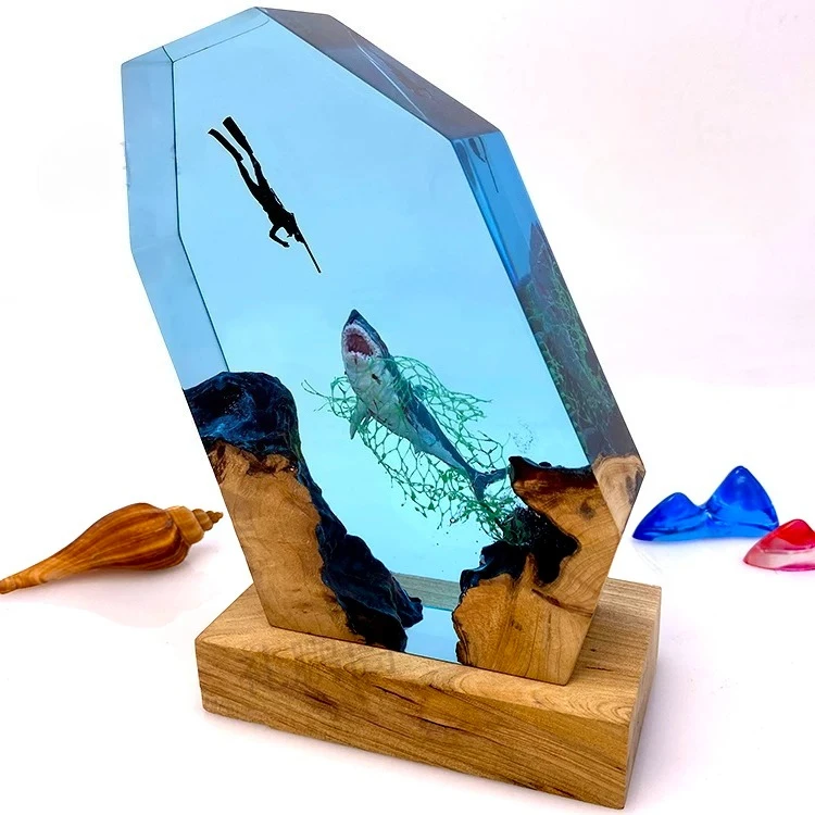 

Sea Turtle Diver Desktop Decorative Sculpture - Creative Ocean Atmosphere Home Decoration Craft - Unique Gift