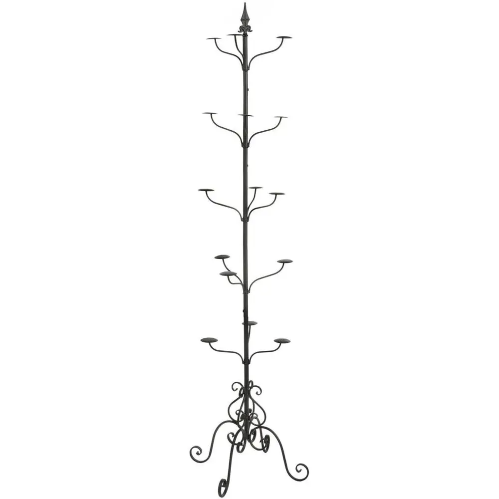 Wrought Iron Hat and Coat Rack, Black | 73