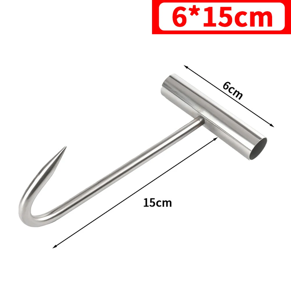 100mm 200mm 300mm 400mm T Hook Zinc Plated Hanging Hook for Meat Curtain with Reinforced Steel Handle 100mm 200mm
