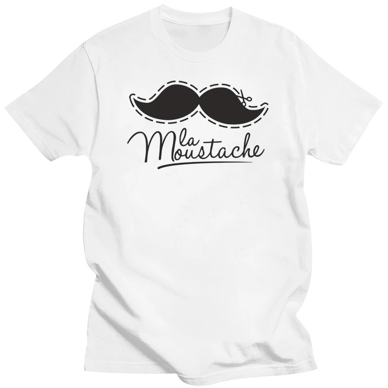 La Moustache | Mustache | Schnurrbart | Hipster | Fun | Retro | S-XXL T-Shirt 2018 Fashion 100% Cotton Slim Fit Top