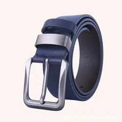 Men's Belt Metal Needle Buckle Belt Business Leisure Trend Authentic High End Belt Paired with Jeans Work Wear Belt Plus Size