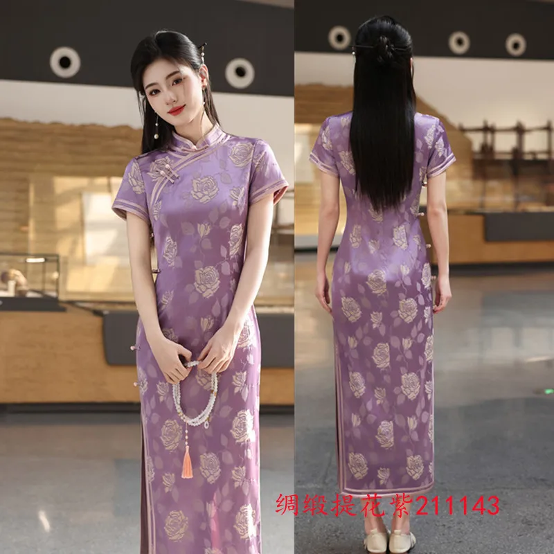 Retro Chinese Style Women's Cheongsam 2026 Spring/summer New Style Old Shanghai Banquet Cheongsam Qipao