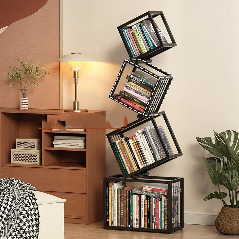 Magazine Bookcase Books Shelf Living Room Rack Bookshelf Storage Organizer Weird Children's Bookcases Prateleira Furniture