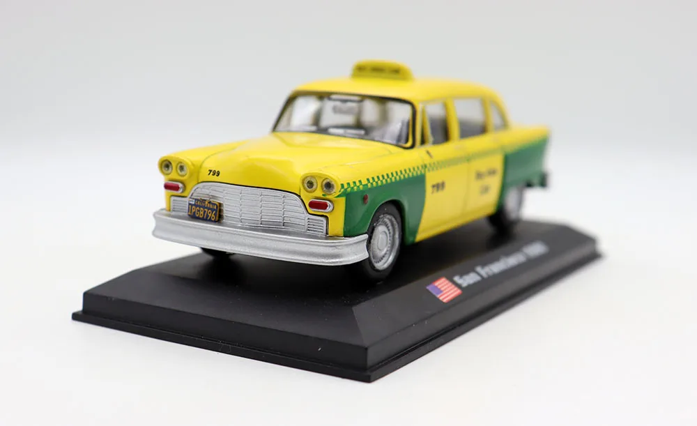 Taxis of the World 1:43 Scale San Francisco 1980 Diecast alloy toy cars model for collection gift