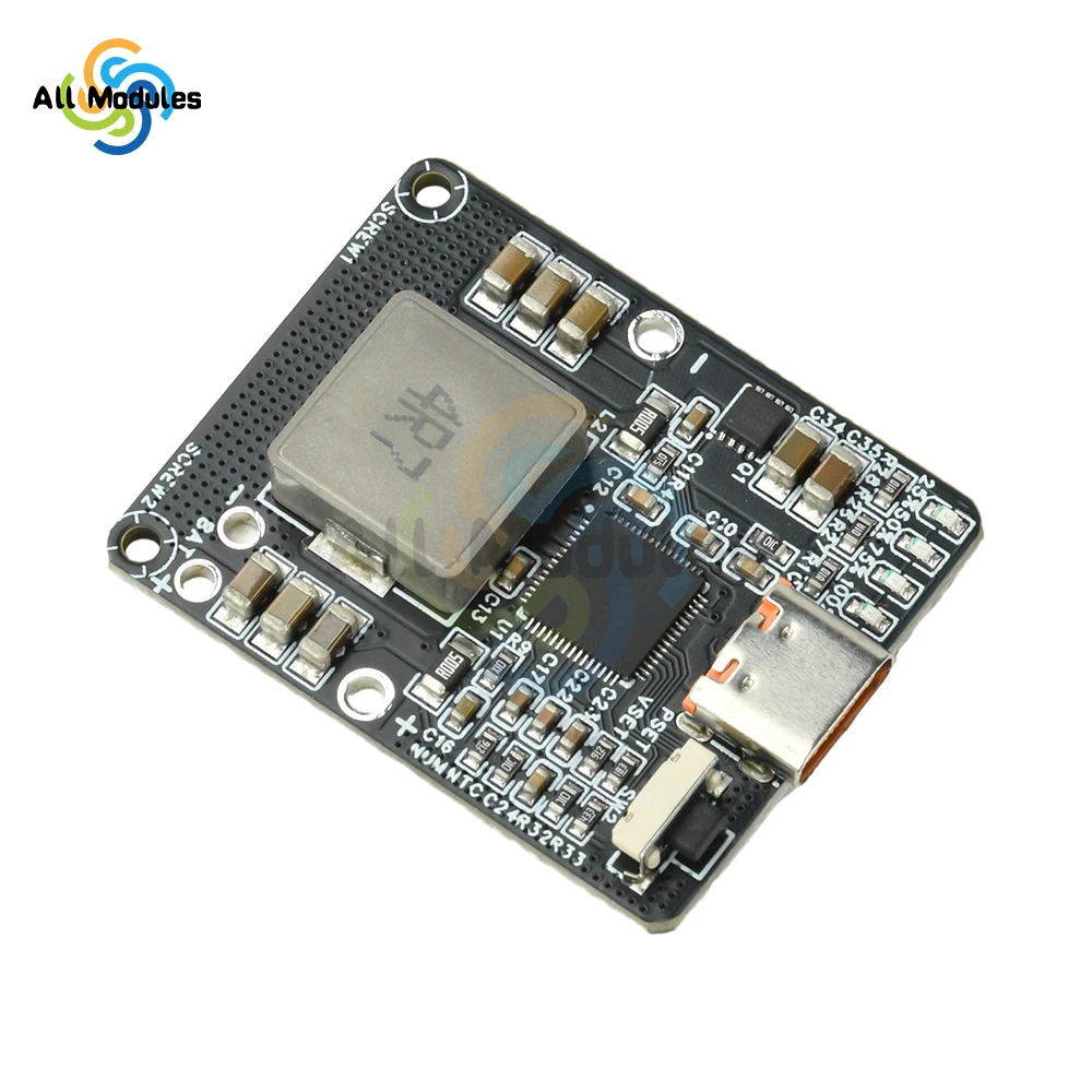 IP2369 2-6S 45W PD Fast Charge/Discharge Module - Bidirectional Buck-Boost Power Bank Board with Type-C Interface