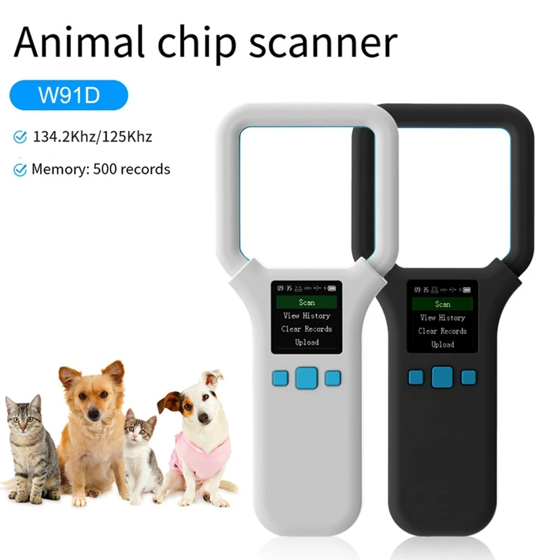 Daily Animal RFID Reader 134.2Khz/125Khz USB Pet ID Scanner Animal Tag Reader Handheld Mini Scanner For Dog Cat Horse
