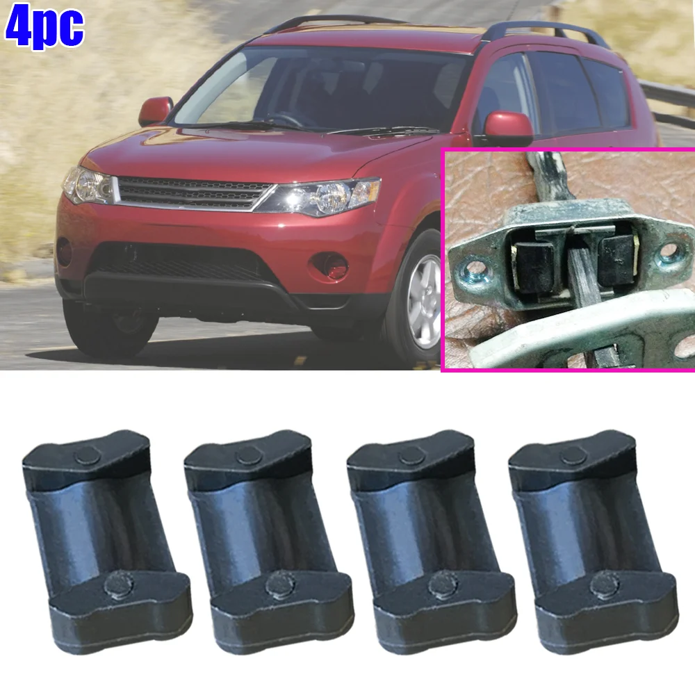 4X For Mitsubishi Outlander I II 2002 - 2010 2011 2012 Car Door Check Strap Repair Kit Stopper Damping Clip Replace the old