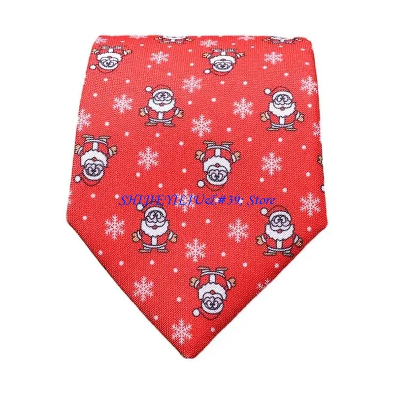 E21F Men Christmas Tie Jacquard Neck Tie Formal Shirt Tie Adult Holiday Tie Adjustable Designers Tie for Party Accessories