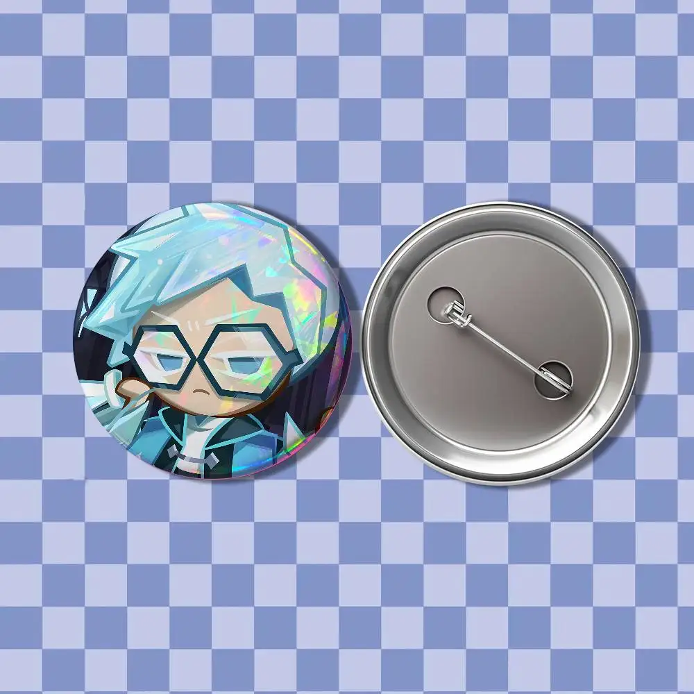 Funny Game Cookies R-Run Laser reflective round badges pins bag clothing decorations collectibles gifts for friends