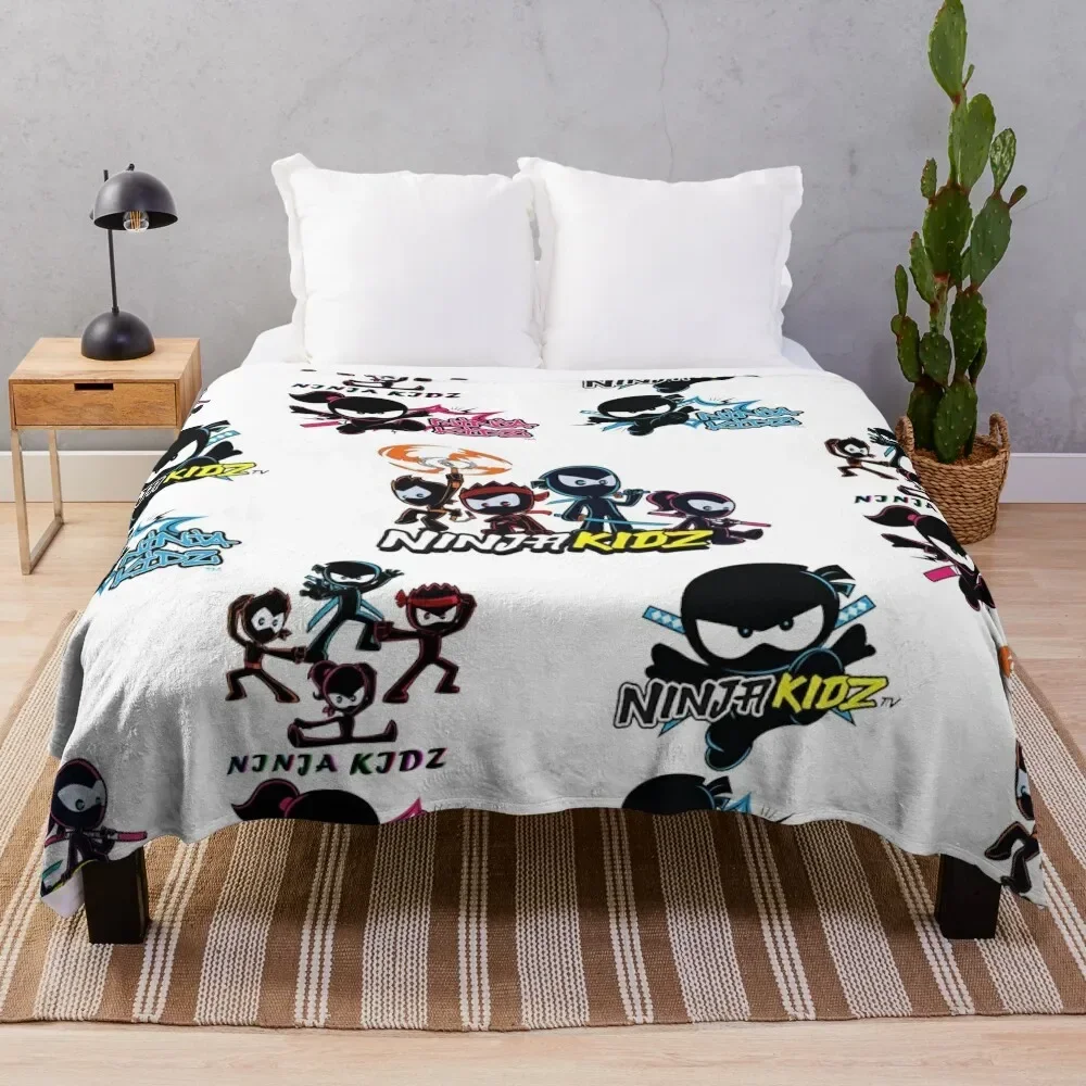 

ninja kidz Pack Throw Blanket Luxury Designer cosplay anime Decorative Beds Thins Blankets