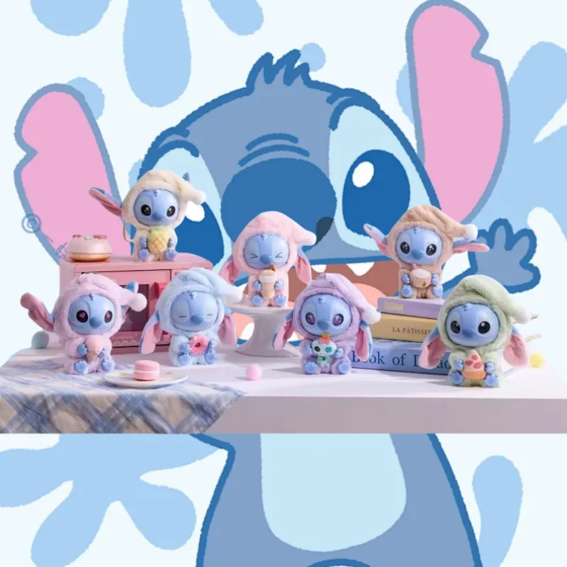 Stitch Eat Something Before Sleep Series Blind Box Toys Cute Mysterious Box Anime Figure Collection Room Decoration Gift