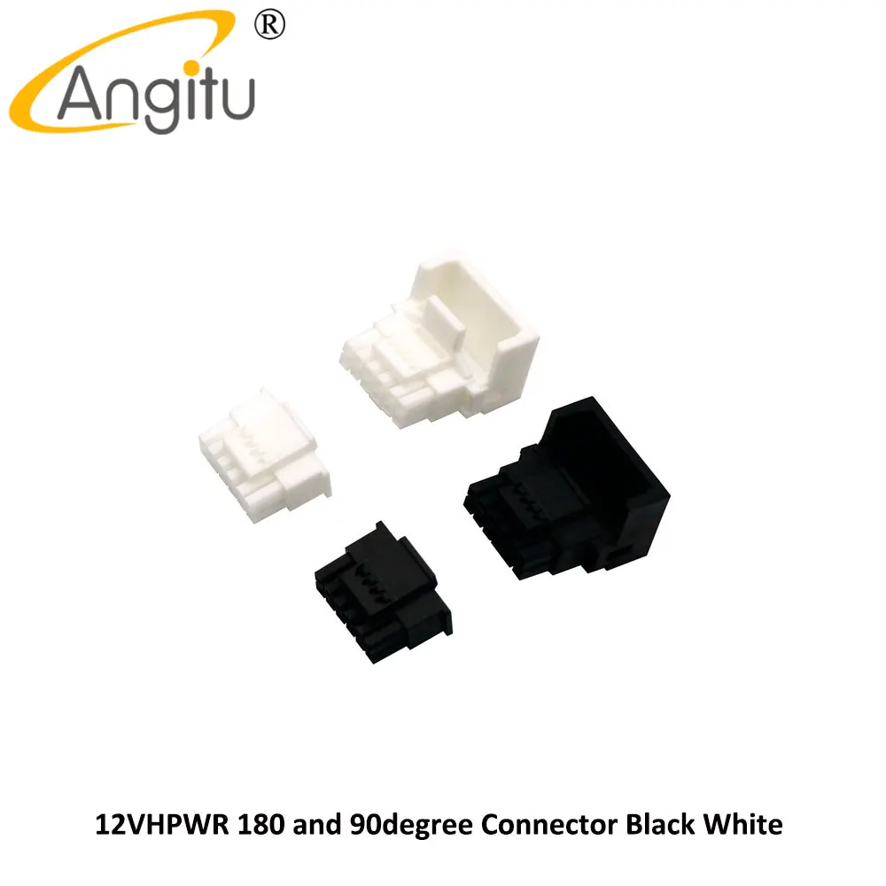 Angitu 12VHPWR Connector PCIE 5.0 12+4Pin 16Pin Connector Housing With terminal Pins Male, Female 90 degree Male