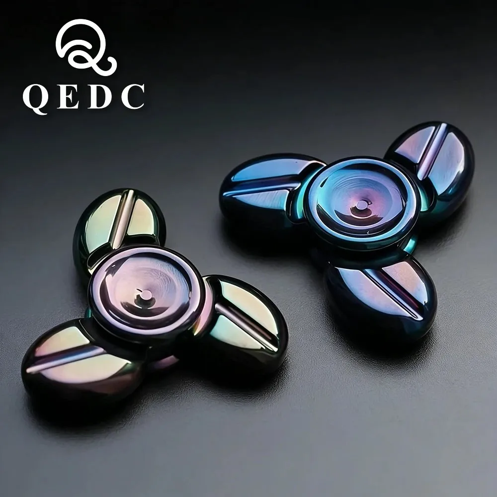 QEDC Coffee Beans Tactile Attack Speed Fidget Spinner Office Desk Fidget Toys For Adults Stress Relief Anxiety Relief Gadgets