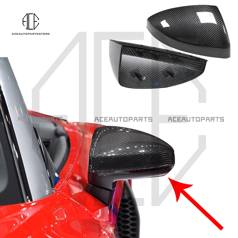 

Carbon Fiber Replacement Side Mirror Cover For Audi R8 TT TTS TTRS 2016-Up