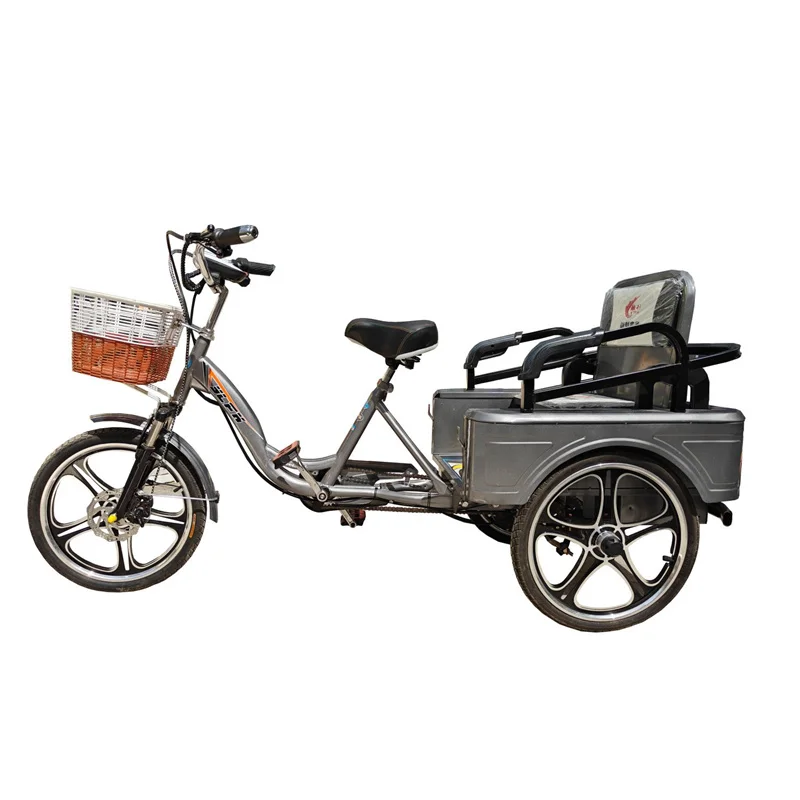 AliExpress NONE Long Range Electric Tricycle For Woman With Passengers Cargo 3 Wheel Adult Electric Bike 2 Person 350W Hide Battery Removable