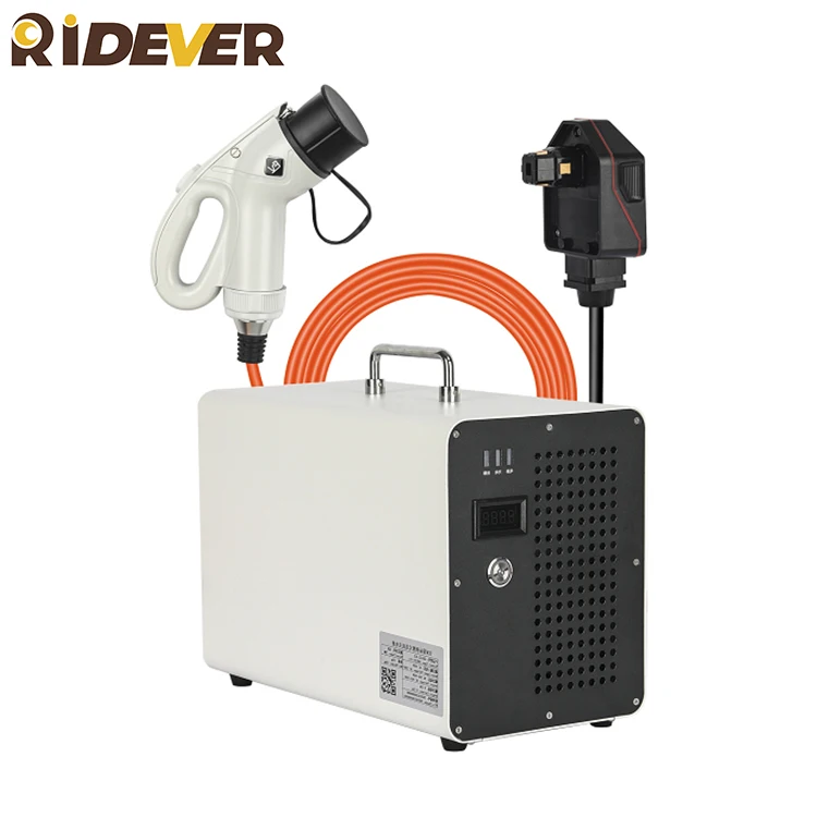 Ridever Dc Charger Ev Ac 220V DC 750V 7Kw 0-11Ah Portable Charging Set Ev Dc Fast Charger