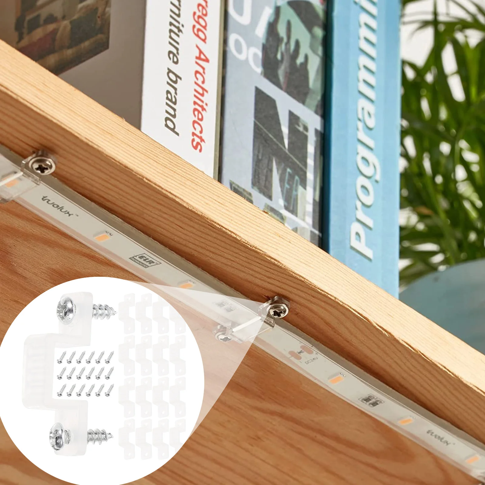 100 قطعة حبل مزدوج الجانب Led في الهواء الطلق قطاع ضوء تصاعد Led قطاع ضوء تحديد تثبيت مقاطع مقاطع ضعف الجانب