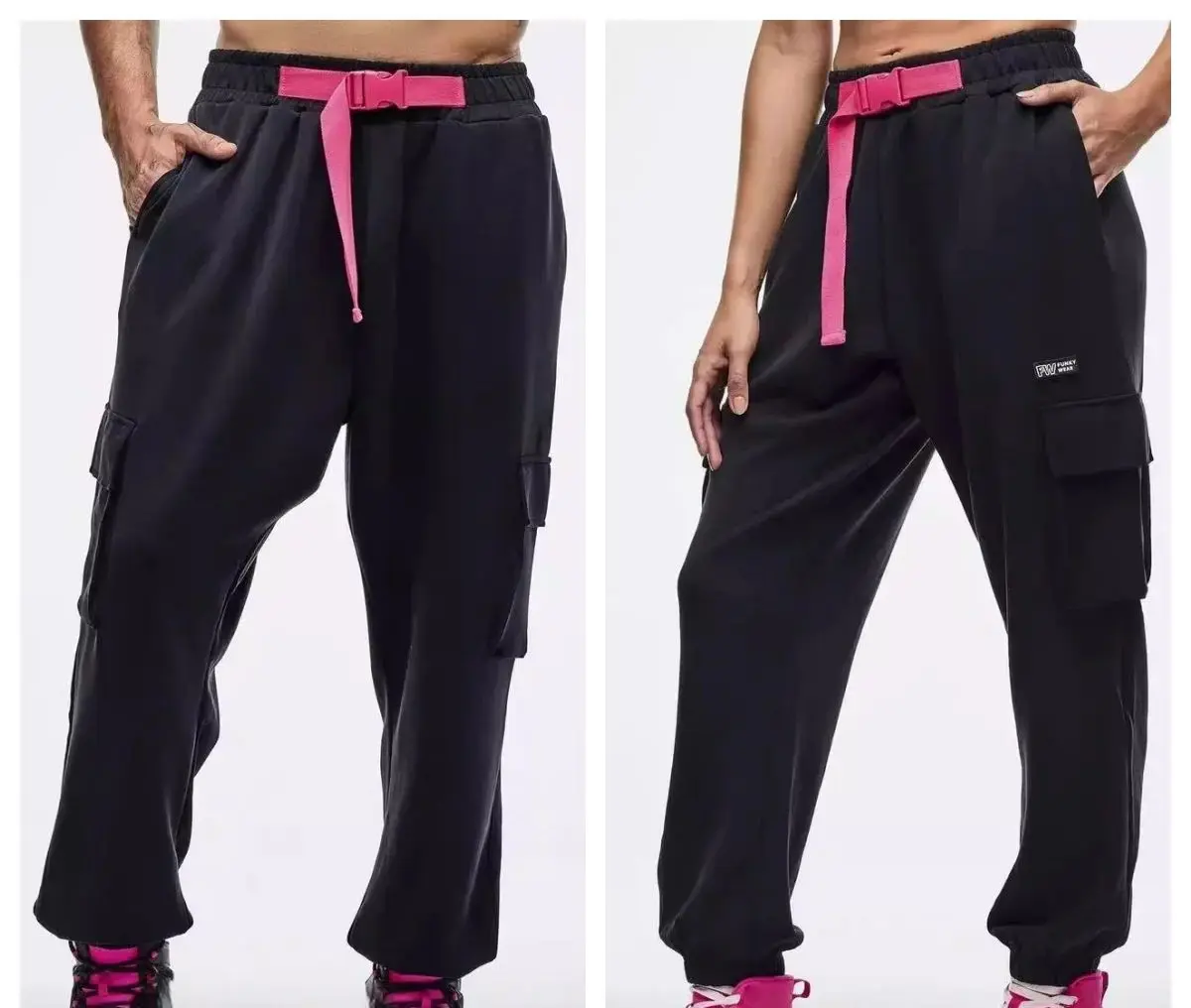 ABCDE اللياقة البدنية اليوغا الرجال والنساء وزرة فضفاضة رقيقة فضفاضة السراويل 0638