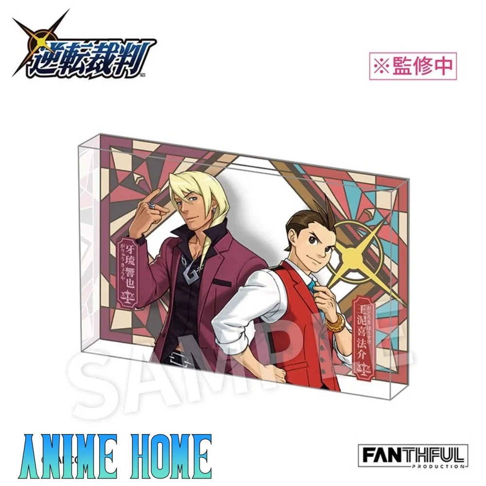 Original Hot Game Apollo Justice Klavier Gavin Acrylic Brick Desktop Ornament Accessories Cosplay Kids Gift Cute Lovely