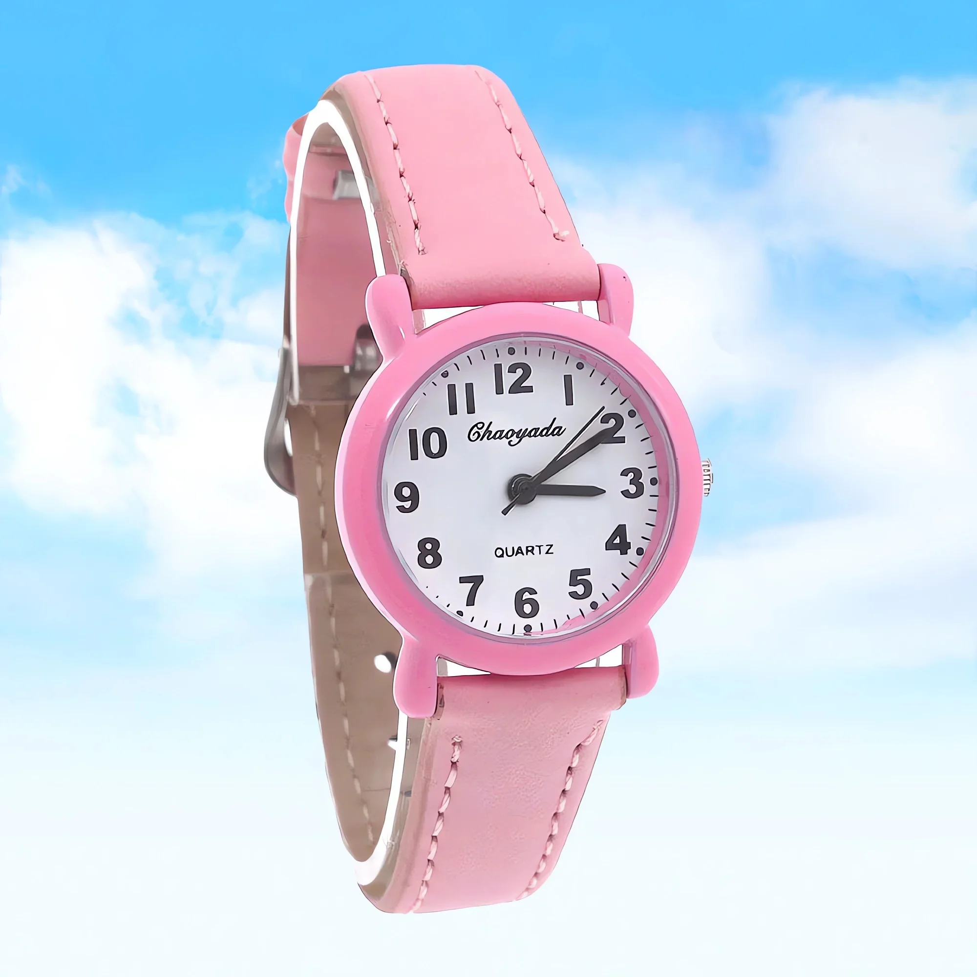 Educational Kids Quartz Wristwatch - Boys & Girls Belt Watch for Telling Time Birthday Christmas Gift