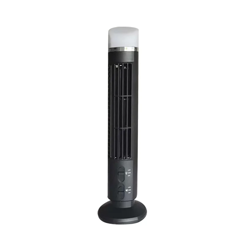 AT13 Portable Air Cooler Fan,Streamlined Tower Fan With LED,Powerful Wind,Space-Saving, Bladeless Design, USB Interface Durable