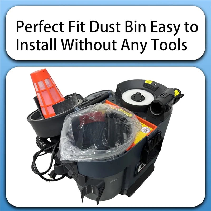 

A06R 100PCS Vacuum PE Flat Bags For Shark VS100 VS101 VS100C Messmaster Portable Wet And Dry Vacuum Cleaner Accessories