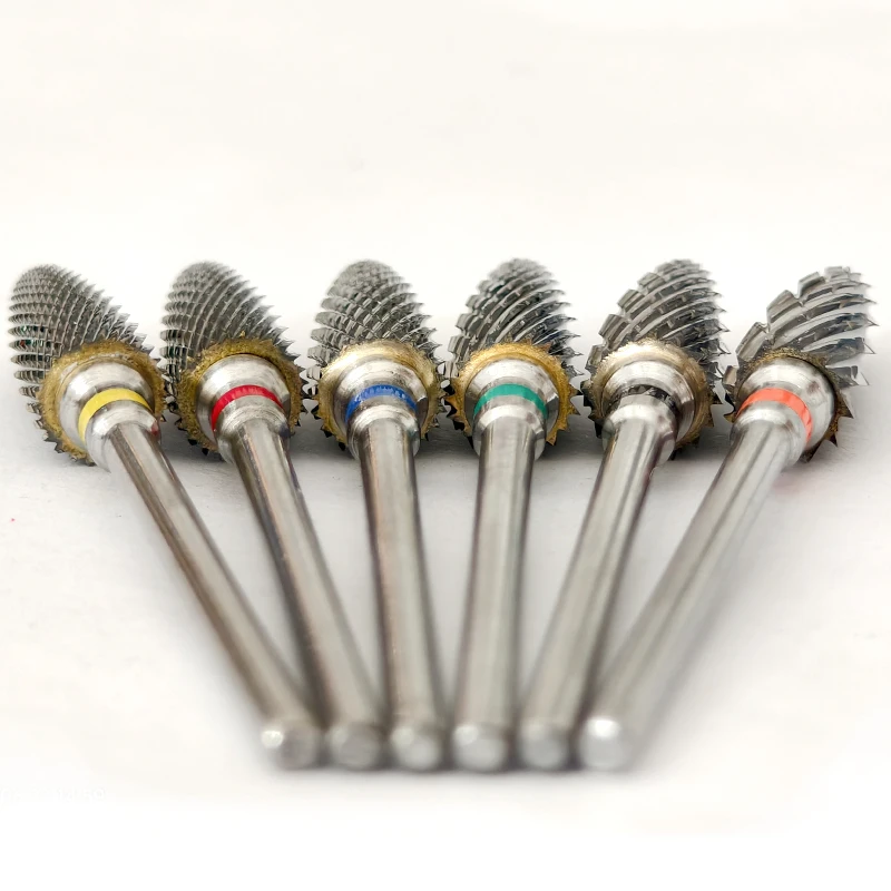 MagiBling Hartmetall Nagel Bohrer Bits Cutter Fräsen Flamme Pro Sharp Langlebig Grading Polieren Entferner Maniküre Salon Zubehör – Detail 11