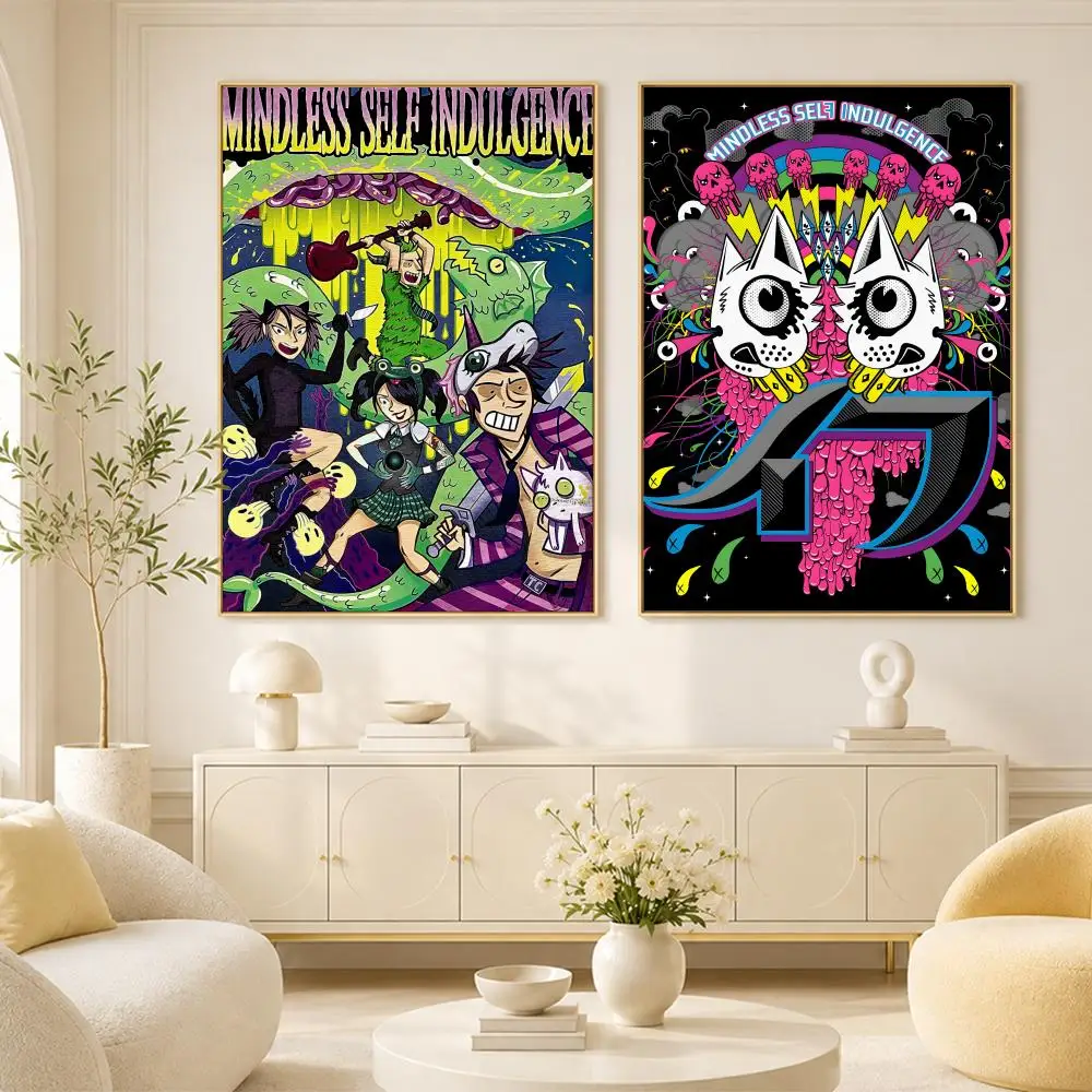 Mindless Self Indulgence Poster Room Home Decoration Interior Wall Art Printing Garage Posters Gift